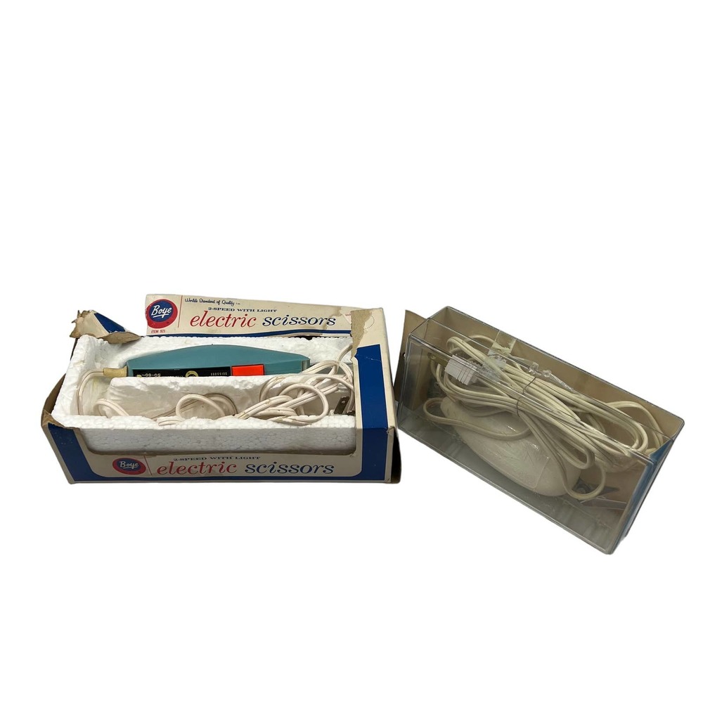 Vintage Boye Electric Scissors W Light #921 & Traum Scissors Either Hand‎